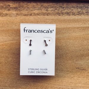 Francesca’s Brand New Sterling Silver Earrings